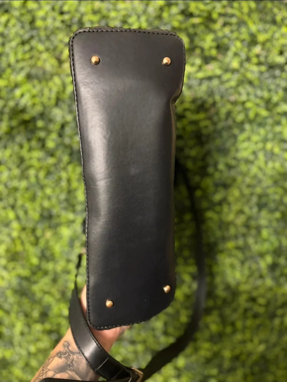 GUESS Quilted Black Satchel Handbag Crossbody Purse